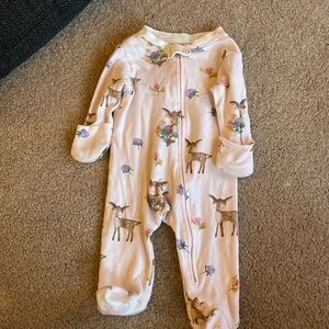 Burt’s Bees fawn baby pjs
